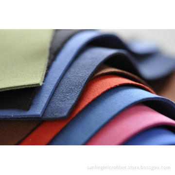 Breathable and Soft Synthetic Microfiber Suede Leather